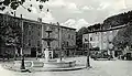 Le Cheylard - Place Just-Saléon-Terras (photographie ancienne scannée).