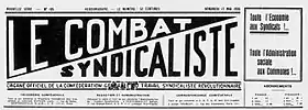 Image illustrative de l’article Le Combat syndicaliste