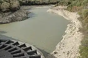 le Crieulon en amont du barrage