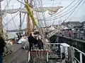 Le Cuauhtémoc amarré au port de Bordeaux durant la fête du fleuve en 2013