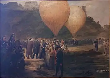 Le Départ de Gambetta pendant le siège de Paris, Paris, musée de Montmartre.