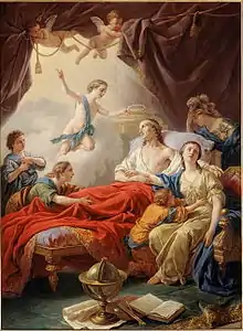 Le Dauphin mourant (1767), château de Fontainebleau.