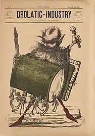 Numéro 1 du Drôlatique, avril 1867.