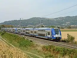 Triplette de Z.24500 entre Lyon et Grenoble.