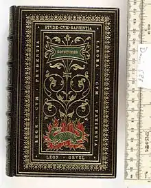 Édition de 1539 du Grand Coutumier de la British Library, avec une reliure en cuir et dorures de Léon Gruel (1840-1923).