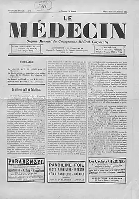 Image illustrative de l’article Le Médecin (mensuel)