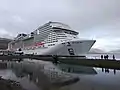 Le MSC Meraviglia à Akureyri en Islande.