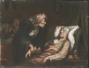 Le Malade imaginaire vu par Honoré Daumier.