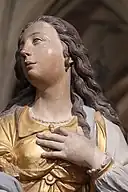 La vierge Marguerite d'Antioche est la dédicataire historique de l'église.