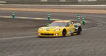 La Chevrolet Corvette C6 ZR1 du team Corvette Racing, onzième et gagnante de la catégorie LMGTE Pro.