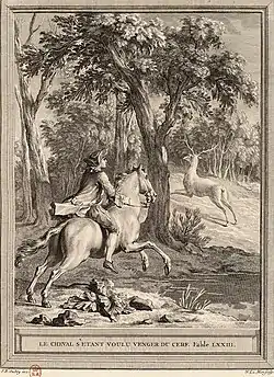 Image illustrative de l’article Le Cheval s'étant voulu venger du cerf