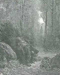 « La Mort et le Bûcheron »Gustave DoréFable de Jean de La Fontaine