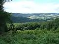 Panorama du Morvan avec au fond Dun-les-Places.