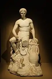 Statue à l'effigie de Mercure, provenant du mithréum de Mérida. Musée national d'art romain.