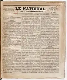 Six mois avant les Trois Glorieuses, Thiers fonde Le National, premier journal d’opposition à Charles X.