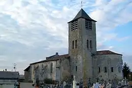 Vue sud-ouest de l'église Saint-Martin (nov. 2010)