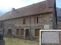 La maison natale de Dominique Villars.