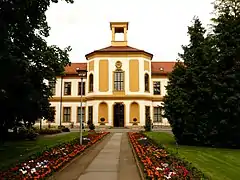 Le palais Brühl appelé aussi Marcolini. Wagner y habita pour y composer Lohengrin.