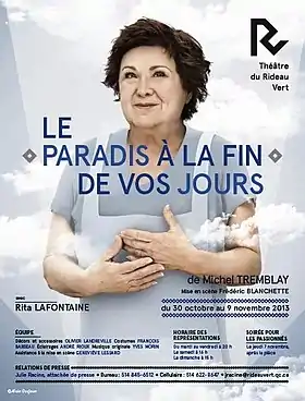 Affiche de la pièce de théâtre réalisée par Les Évadés. Photo d’Alain Desjean.