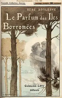 Le Parfum des îles Borromées éd. 1908, illusration de Juan E. Hernandez Giro.