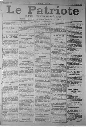 Image illustrative de l’article Le Patriote des Pyrénées