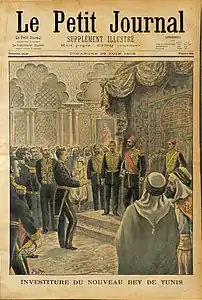 Investiture du Bey de Tunis (Le Petit Journal, 1902).