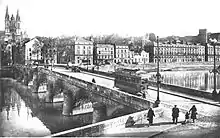 Photo ancienne du pont de Verdun et du port Ligny.