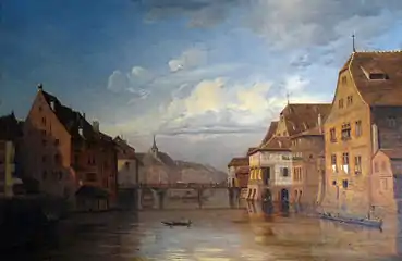 Le Pont du Corbeau et la Grande Boucherie (1841)