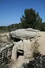 Entrée du dolmen.