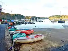 La Laïta vue de la cale du port du Pouldu