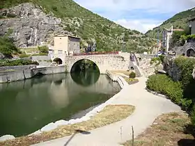 L'Ouvèze au Pont Romain au Pouzin.