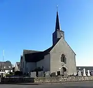 Façade ouest et clocher.