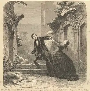 Illustration pour Le Roman d'un jeune homme pauvre (1858).