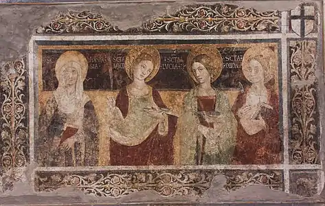 SS. Anastasia, Agata, Lucia et Apollonia ( Musée du palais Abatellis.