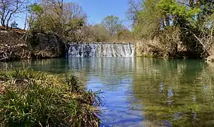 Le cours d'eau du Salaison à Saint-Aunès.