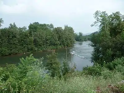 Le Salat à Roquefort-sur-Garonne près de la confluence