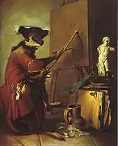 Jean Siméon ChardinLe singe peintre 1740