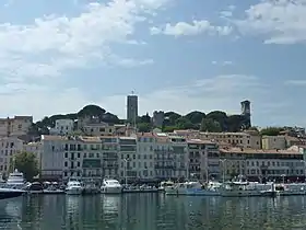 Les façades du quai Saint-Pierre au pied de la colline du Suquet