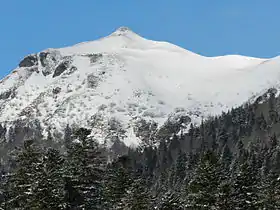 Vue du téton de Vénus enneigé.