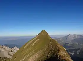 Le Tardevant vu depuis le sommet de l'Ambrevetta