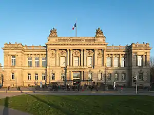 ancien palais de la diète d'Alsace-Lorraine (actuel Théâtre national)- salle de théâtre- façades, toitures, escaliers d'accès