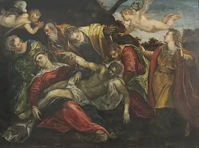 Déploration du Christ, Jacopo Robusti dit le Tintoret, 1580.