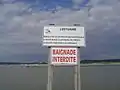 L'estuaire de la Canche, au nord de la plage.