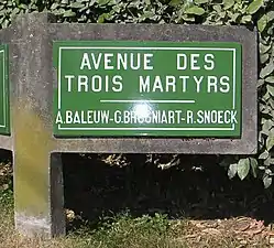 La plaque de rue au Touquet-Paris-Plage.