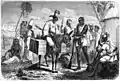 Habitants du Sénégal inférieur : Oualofs et Peulhs (Le Tour du monde, 1861).