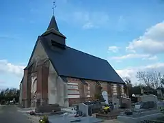 L'église Saint Jean-Baptiste, côté sud.