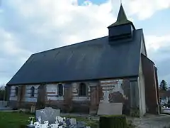 L'église, côté nord.