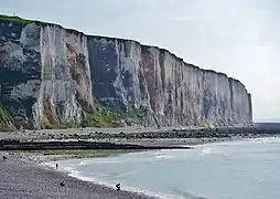 Falaises du Tréport, au nord.