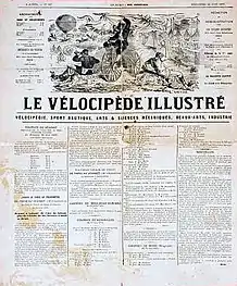 Une du 1er juillet 1901 du Vélocipède illustré, autre successeur homonyme.