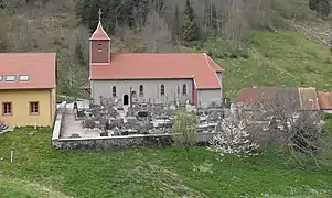 L'église, côté sud-est.